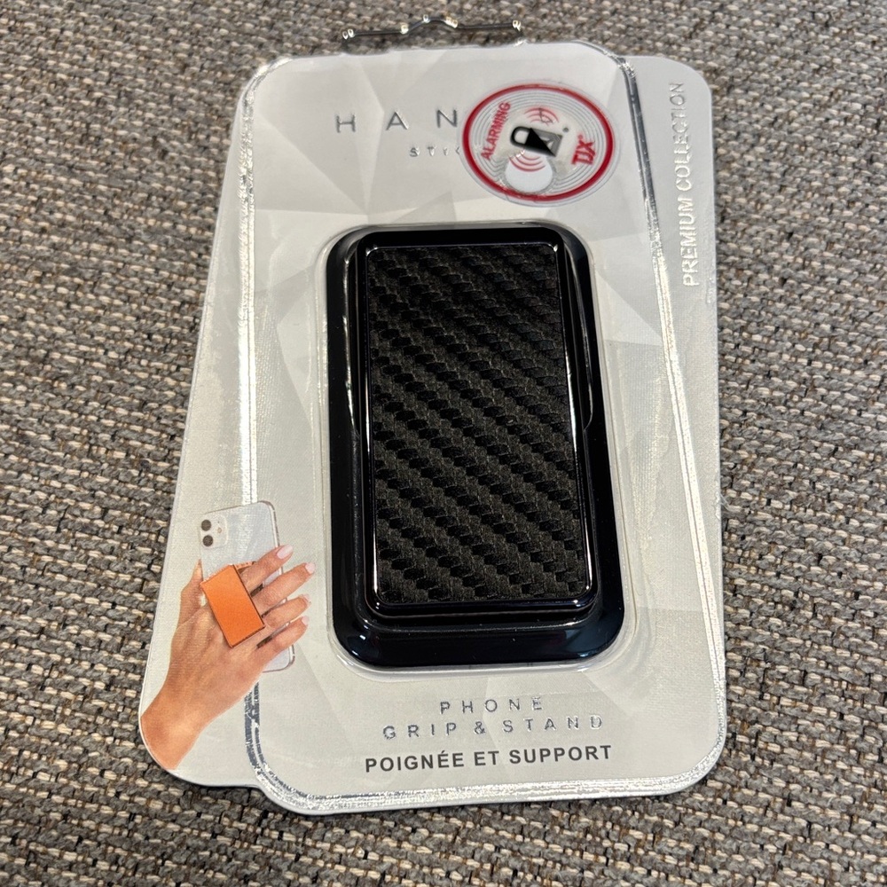 Black Phone Grip & Stand